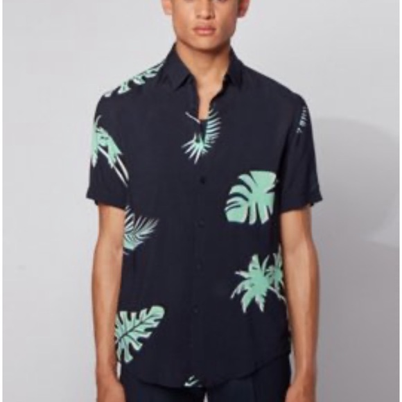 Hugo Boss Short-sleeved slim-fit shirt - Picture 1 of 4